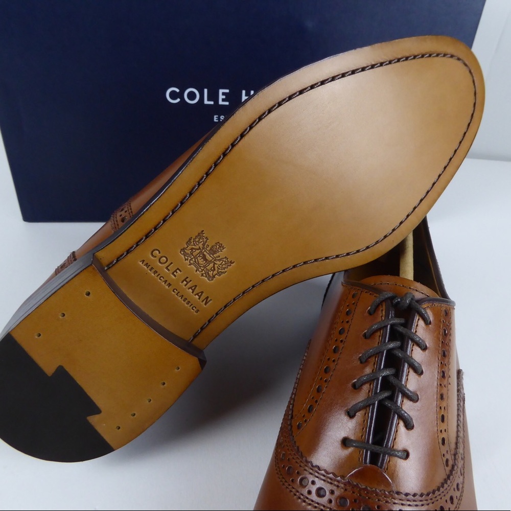 Cole Haan Cap Toe Leather Oxford Dress Shoes NIB - Picture 10 of 14